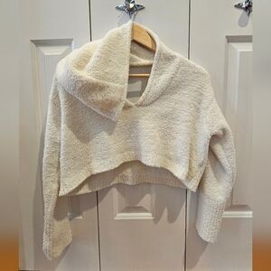Daily Practice, XS, Cozy Cream Open Back Sweater